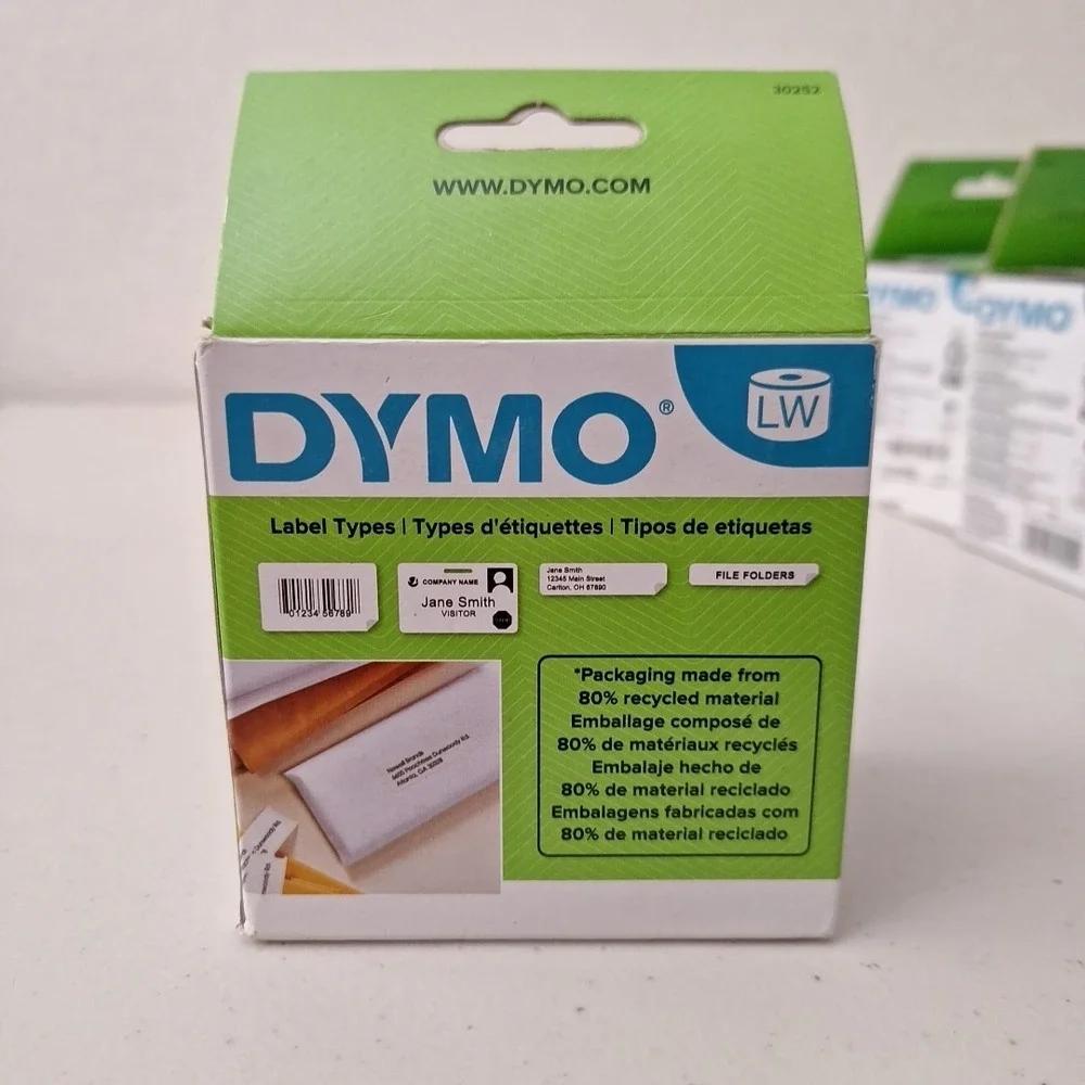 6 x DYMO LabelWriter Address Labels 28x89mm 4 Rolls Total 350 Each NEW